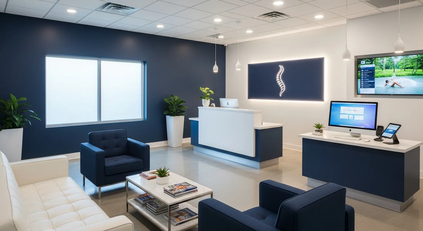 Modern Chiropractic Clinic Reception